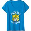imageWomens Transformers Halloween This is My Bumblebee Costume VNeck TShirtSapphire Blue