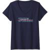 imageWomens Transformers Pride Logo V2 VNeck TShirtNavy Blue