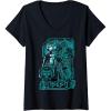 imageWomens Transformers War for Cybertron Optimus Prime Portrait VNeck TShirtBlack