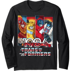 imageTransformers 1984 Vintage Autobots Panels Long Sleeve TShirtBlack