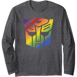 imageTransformers Autobots Pride Logo Long Sleeve TShirtDark Heather Grey
