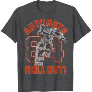 imageTransformers Autobots Roll Out 84 Vintage Collegiate TShirtDark Heather Grey