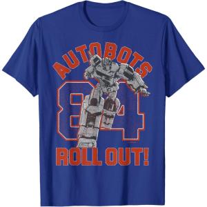 imageTransformers Autobots Roll Out 84 Vintage Collegiate TShirtRoyal Blue