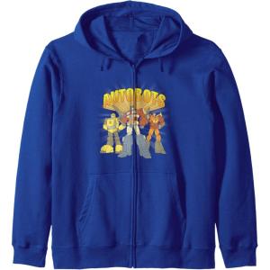imageTransformers Autobots Trio Retro Cartoon Group Shot Zip HoodieRoyal Blue