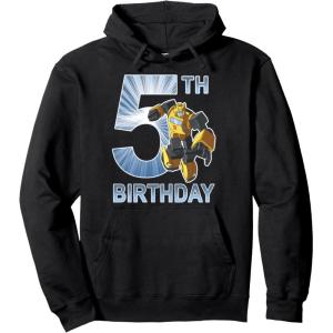 imageTransformers Bumblebee 5th Birthday Vintage Pullover HoodieBlack