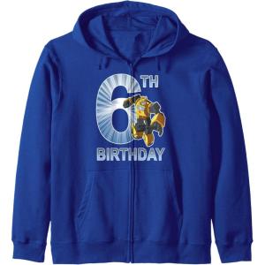 imageTransformers Bumblebee 6th Birthday Vintage Zip HoodieRoyal Blue
