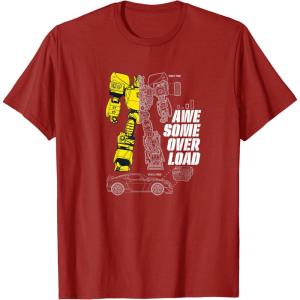 imageTransformers Bumblebee Awesome Overload Split TShirtCranberry Red