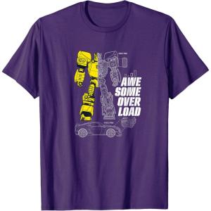 imageTransformers Bumblebee Awesome Overload Split TShirtPurple