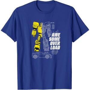 imageTransformers Bumblebee Awesome Overload Split TShirtRoyal Blue