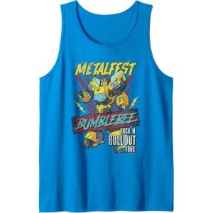 imageTransformers Bumblebee Vintage Metalfest Rock N Roll Tour Tank TopSapphire Blue