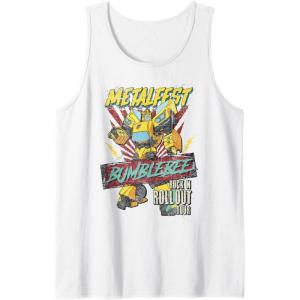 imageTransformers Bumblebee Vintage Metalfest Rock N Roll Tour Tank TopWhite