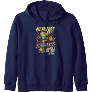 imageTransformers Bumblebee Vintage Metalfest Rock N Roll Tour Zip HoodieNavy Blue