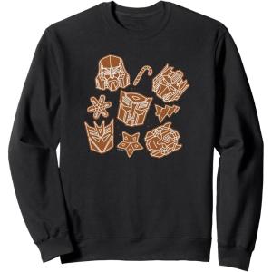 imageTransformers Christmas Gingerbread Cookies SweatshirtBlack