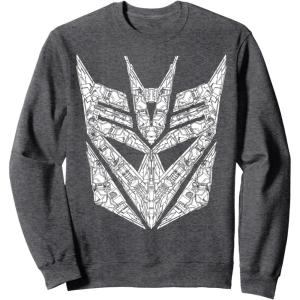 imageTransformers Decepticons Detailed Logo SweatshirtDark Heather Grey