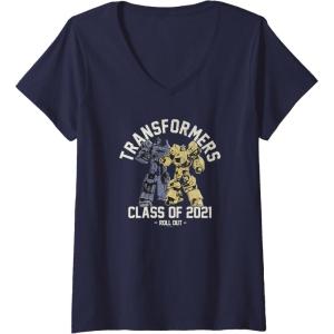 imageTransformers Graduation Class Of 2021 Roll Out VNeck TShirtNavy Blue