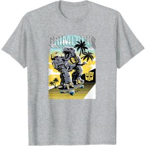 imageTransformers Grimlock Skating Portrait TShirtHeather Grey