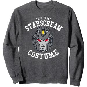 imageTransformers Halloween This Is My Starscream Costume SweatshirtDark Heather Grey