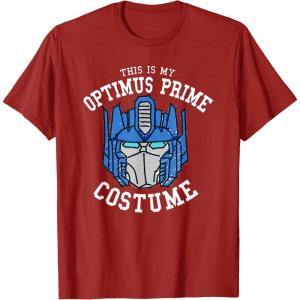 imageTransformers Halloween This is My Optimus Prime Costume TShirtCranberry Red