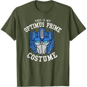 imageTransformers Halloween This is My Optimus Prime Costume TShirtOlive Green