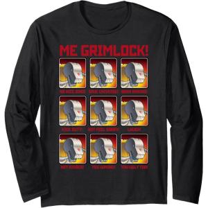 imageTransformers Me Grimlock Emotions Long Sleeve TShirtBlack