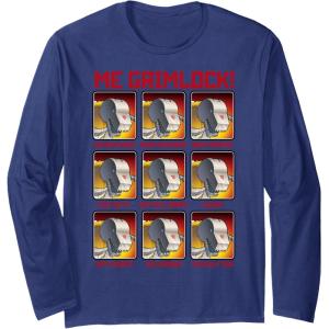 imageTransformers Me Grimlock Emotions Long Sleeve TShirtNavy Blue