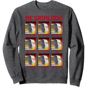 imageTransformers Me Grimlock Emotions SweatshirtDark Heather Grey