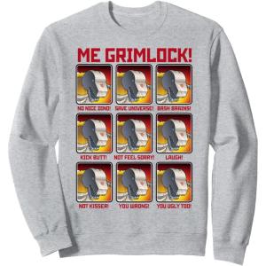 imageTransformers Me Grimlock Emotions SweatshirtHeather Grey