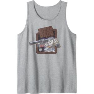 imageTransformers Megatron Decepticon Leader Retro Logo Tank TopHeather Grey