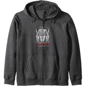 imageTransformers Megatron Good To Be Bad Zip HoodieDark Heather Grey