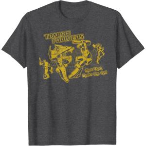 imageTransformers More Than Meets The Eye Battle Grid TShirtDark Heather Grey