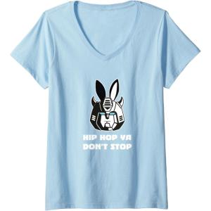 imageTransformers Optimus Prime Bunny Ears Easter Hip Hop VNeck TShirtBaby Blue