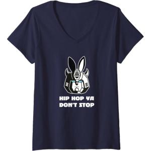 imageTransformers Optimus Prime Bunny Ears Easter Hip Hop VNeck TShirtNavy Blue