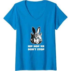 imageTransformers Optimus Prime Bunny Ears Easter Hip Hop VNeck TShirtSapphire Blue