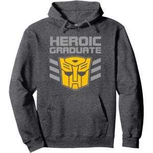 imageTransformers Optimus Prime Heroic Graduate Pullover HoodieDark Heather Grey