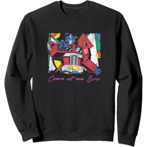 imageTransformers Optimus Prime Retro Fine Art Cubist Portrait SweatshirtBlack