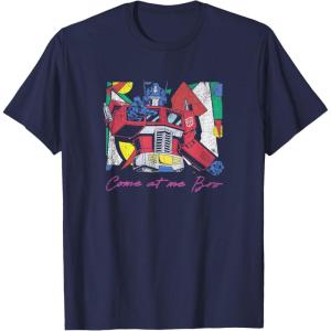 imageTransformers Optimus Prime Retro Fine Art Cubist Portrait TShirtNavy Blue