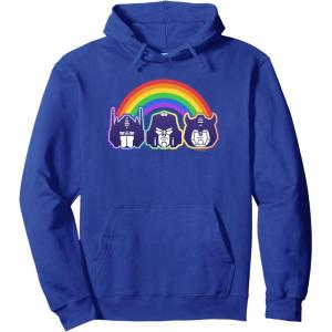 imageTransformers Pride Rainbow Faces Pullover HoodieRoyal Blue