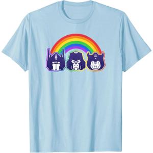 imageTransformers Pride Rainbow Faces TShirtBaby Blue