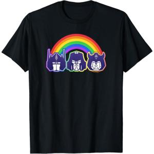 imageTransformers Pride Rainbow Faces TShirtBlack