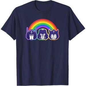 imageTransformers Pride Rainbow Faces TShirtNavy Blue