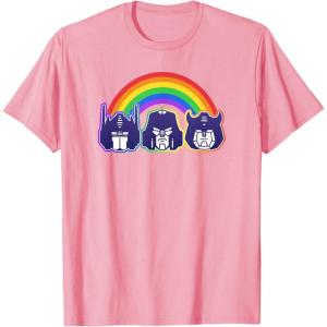 imageTransformers Pride Rainbow Faces TShirtPink