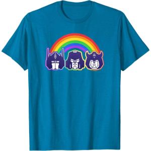 imageTransformers Pride Rainbow Faces TShirtSapphire Blue