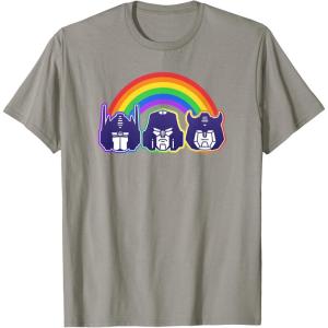 imageTransformers Pride Rainbow Faces TShirtSlate Grey