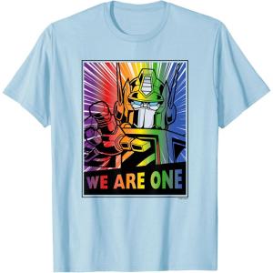 imageTransformers Pride Rainbow Optimus Prime We Are One TShirtBaby Blue