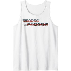 imageTransformers Red Gradient Classic Vintage Logo Tank TopWhite