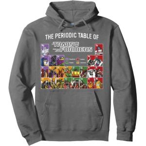 imageTransformers Retro Autobots Periodic Table Of Transformers Pullover HoodieAsphalt Grey