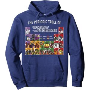 imageTransformers Retro Autobots Periodic Table Of Transformers Pullover HoodieNavy Blue