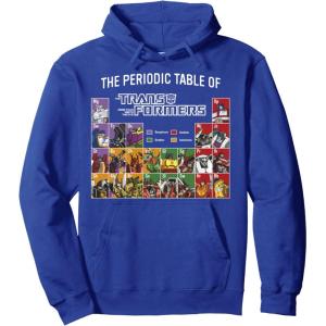 imageTransformers Retro Autobots Periodic Table Of Transformers Pullover HoodieRoyal Blue