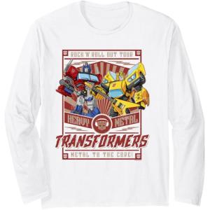 imageTransformers Rock N Roll Out Tour Heavy Metal Poster Long Sleeve TShirtWhite