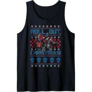 imageTransformers Roll Out Christmas Knit Style Tank TopBlack